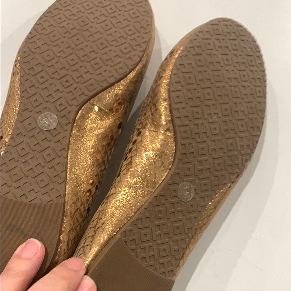 Tory Burch Gold Flats - Picture 4 of 4